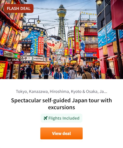Spectacular self-guided Japan tour with excursions