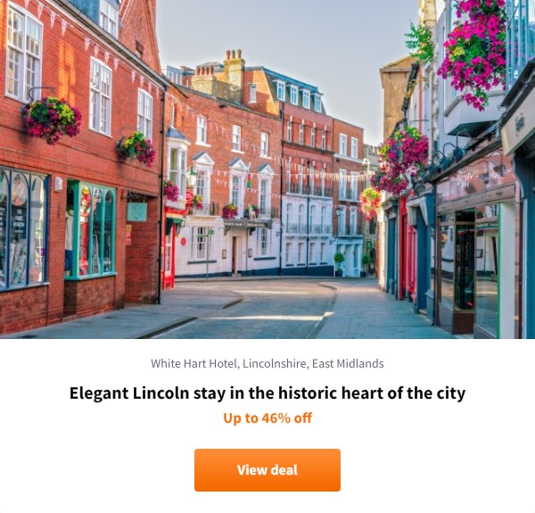 Elegant Lincoln stay in the historic heart of the city