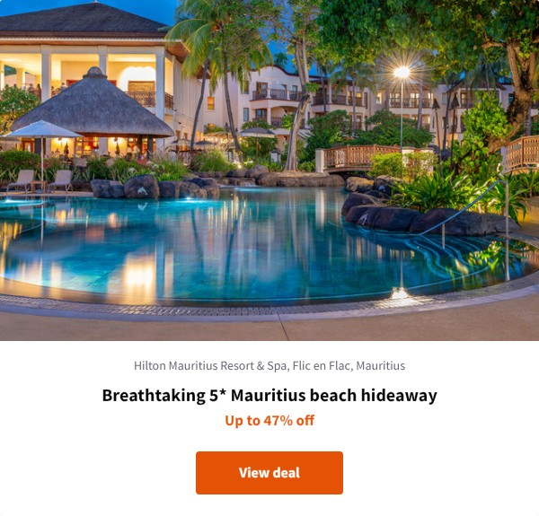 Breathtaking 5* Mauritius beach hideaway