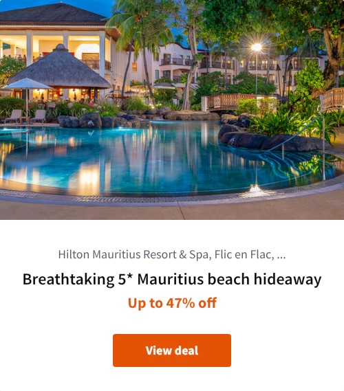 Breathtaking 5* Mauritius beach hideaway