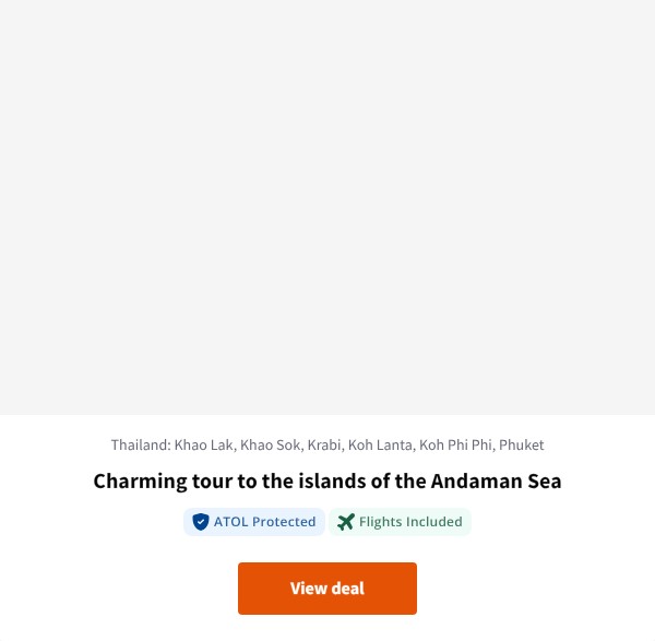Charming tour to the islands of the Andaman Sea