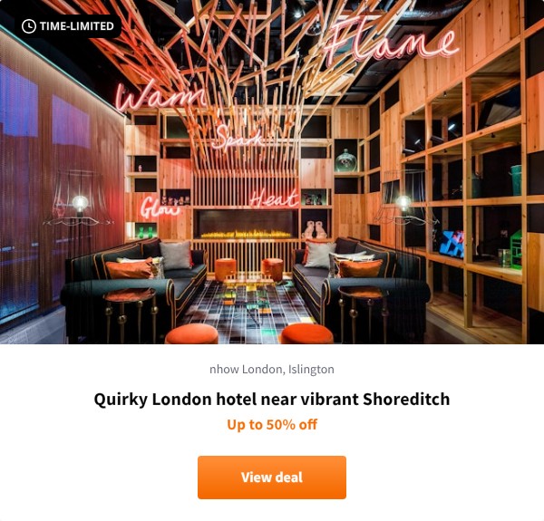 Quirky London hotel near vibrant Shoreditch