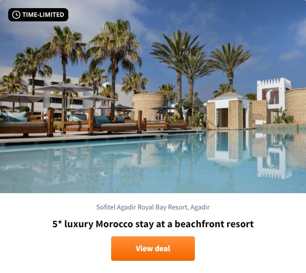 5* luxury Morocco stay at a beachfront resort