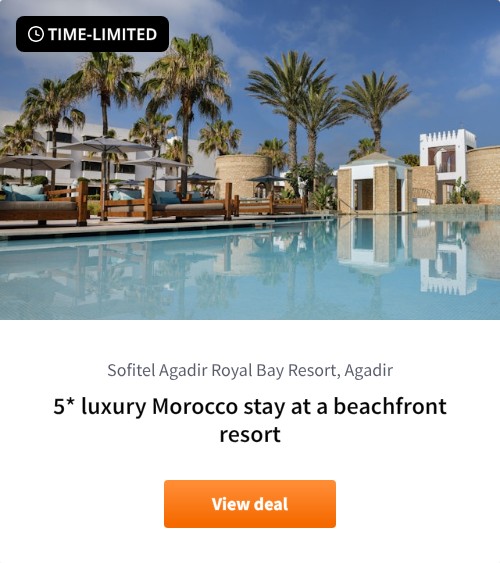 5* luxury Morocco stay at a beachfront resort