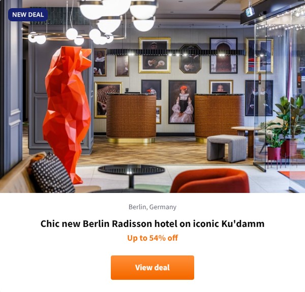 Chic new Berlin Radisson hotel on iconic Ku'damm