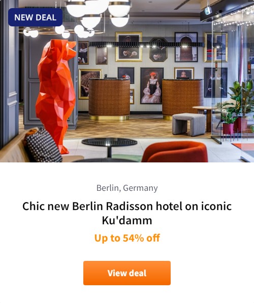 Chic new Berlin Radisson hotel on iconic Ku&#x27;damm
