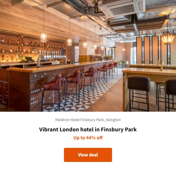 Vibrant London hotel in Finsbury Park