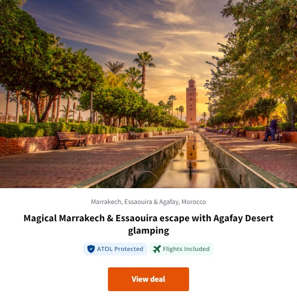 Magical Marrakech & Essaouira escape with Agafay Desert glamping