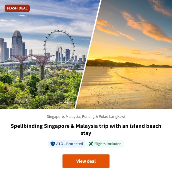 Spellbinding Singapore & Malaysia trip with an island beach stay