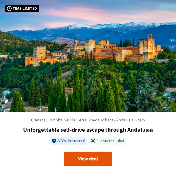 Unforgettable self-drive escape through Andalusia