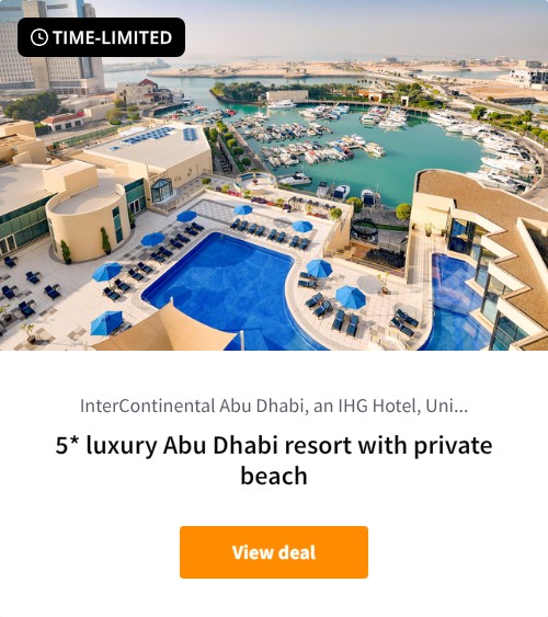 5* luxury Abu Dhabi resort with private beach
