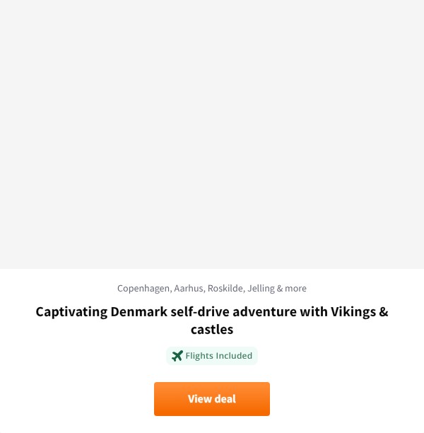 Captivating Denmark self-drive adventure with Vikings & castles
