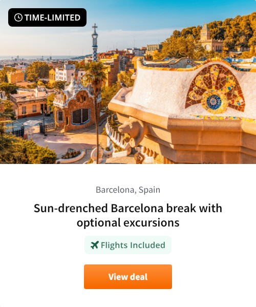 Sun-drenched Barcelona break with optional excursions