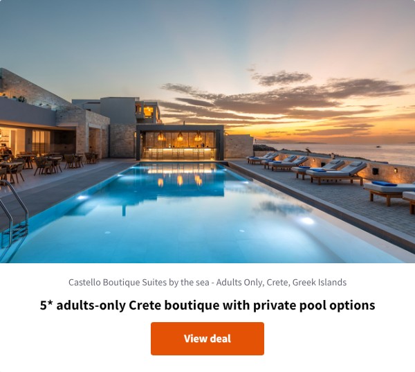 5* adults-only Crete boutique with private pool options