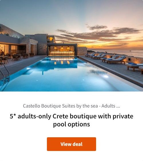 5* adults-only Crete boutique with private pool options