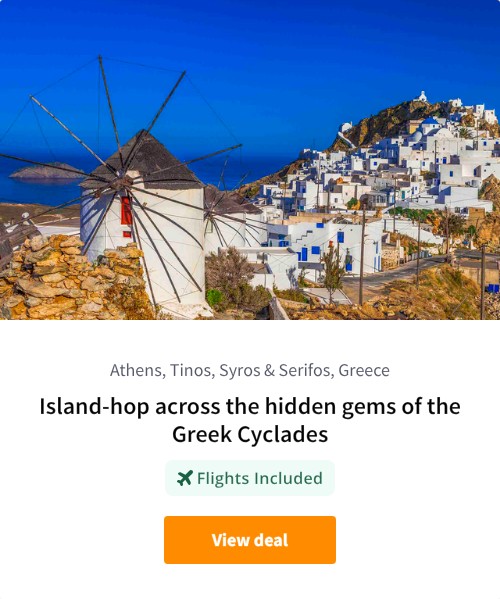 Island-hop across the hidden gems of the Greek Cyclades