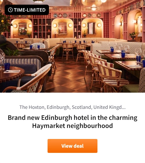 Brand new Edinburgh hotel in the charming Haymarket neighbourhood