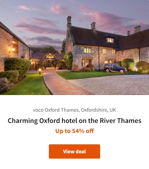 Charming Oxford hotel on the River Thames