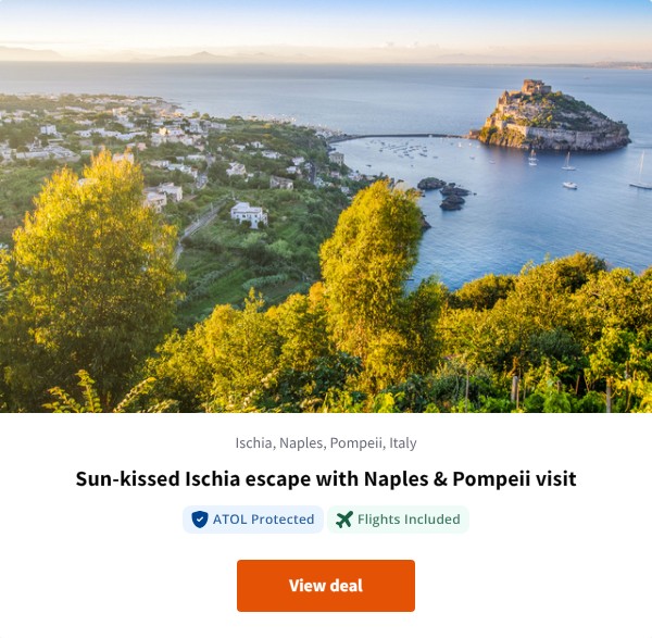 Sun-kissed Ischia escape with Naples & Pompeii visit