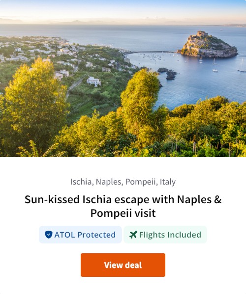 Sun-kissed Ischia escape with Naples &amp; Pompeii visit