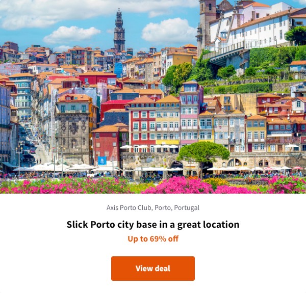 Slick Porto city base in a great location