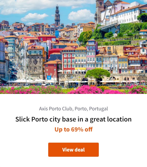 Slick Porto city base in a great location