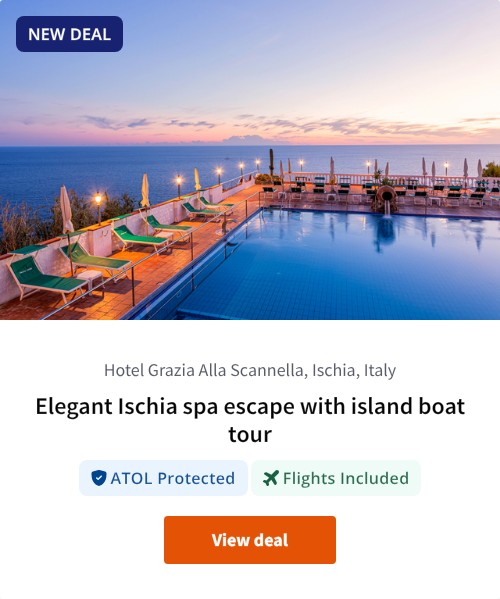 Elegant Ischia spa escape with island boat tour