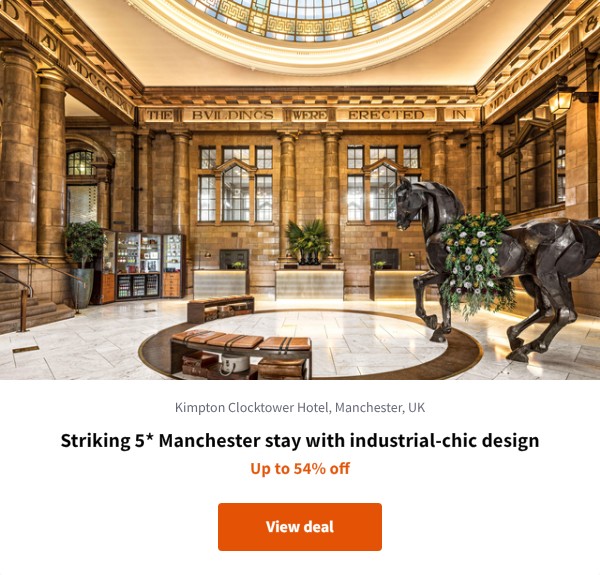 Striking 5* Manchester stay with industrial-chic design