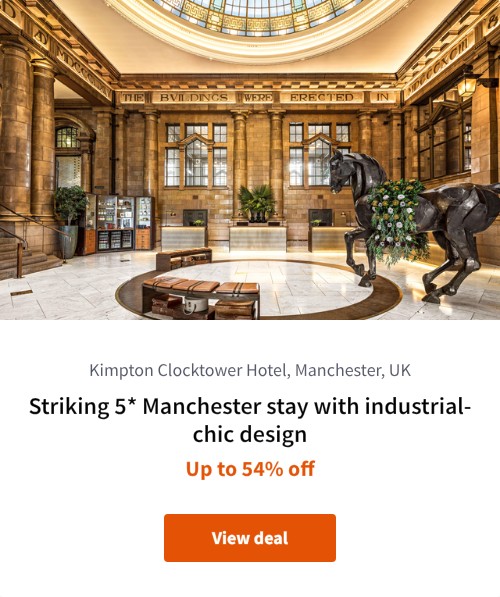 Striking 5* Manchester stay with industrial-chic design