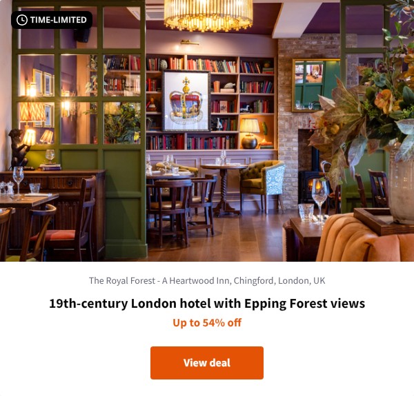 19th-century London hotel with Epping Forest views