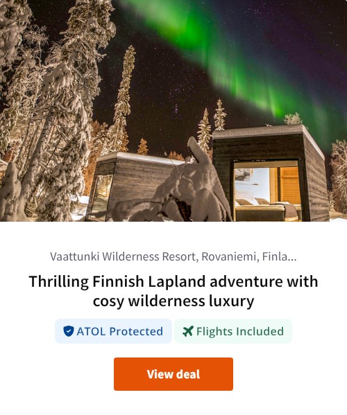 Thrilling Finnish Lapland adventure with cosy wilderness luxury