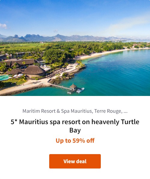 5* Mauritius spa resort on heavenly Turtle Bay
