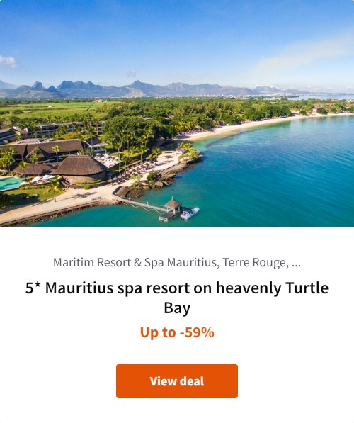 5* Mauritius spa resort on heavenly Turtle Bay