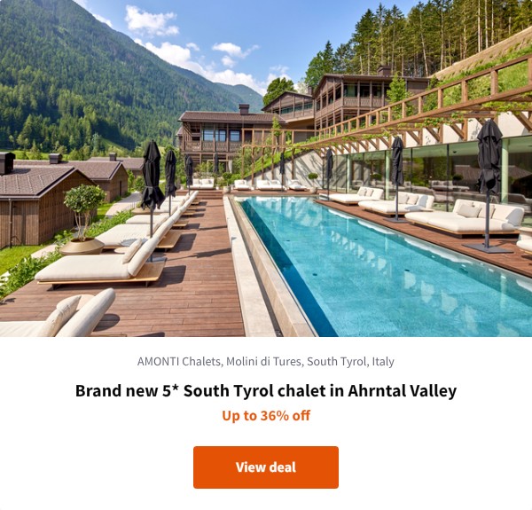 Brand new 5* South Tyrol chalet in Ahrntal Valley