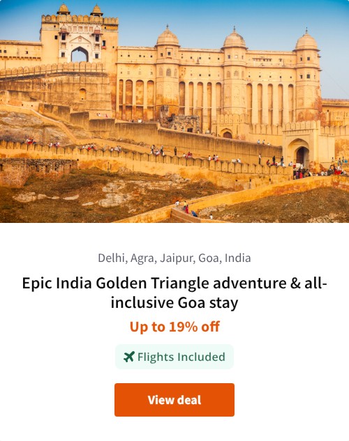Epic India Golden Triangle adventure &amp; all-inclusive Goa stay