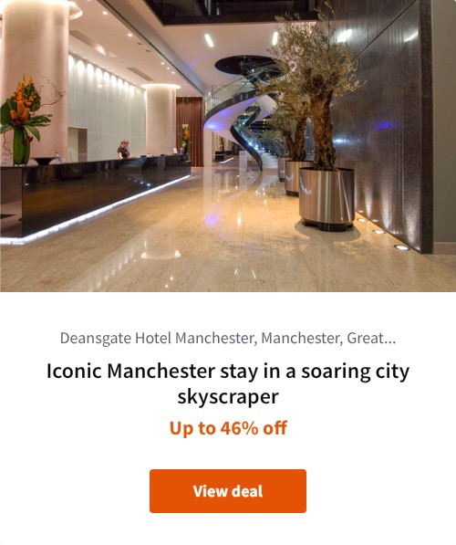 Iconic Manchester stay in a soaring city skyscraper