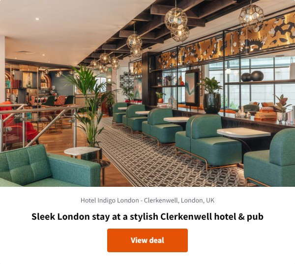 Sleek London stay at a stylish Clerkenwell hotel & pub