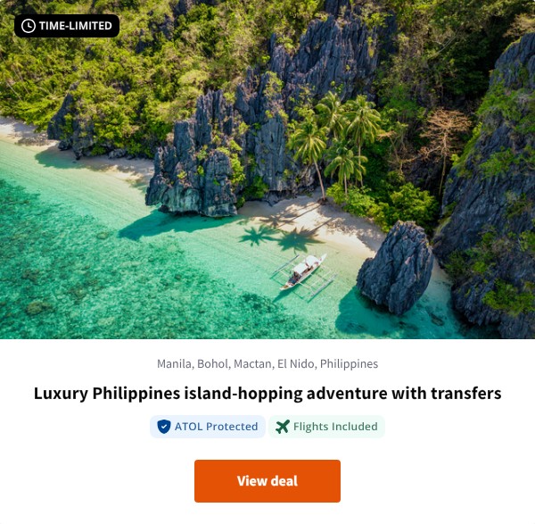 Luxury Philippines island-hopping adventure with transfers