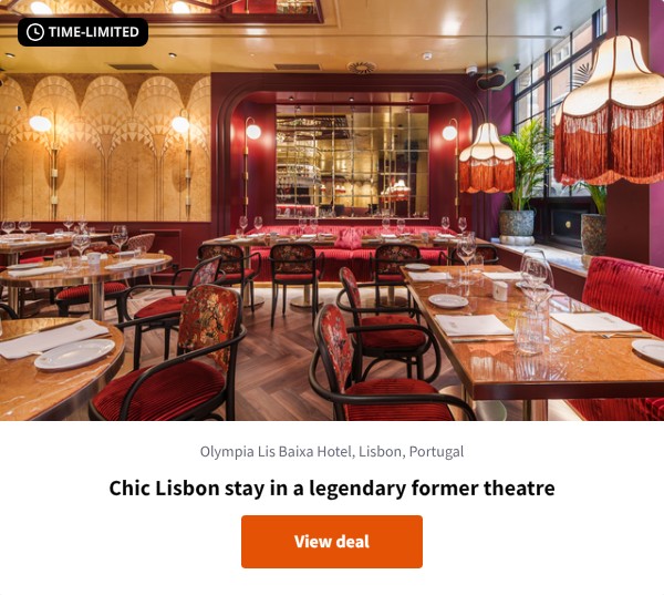 Chic Lisbon stay in a legendary former theatre