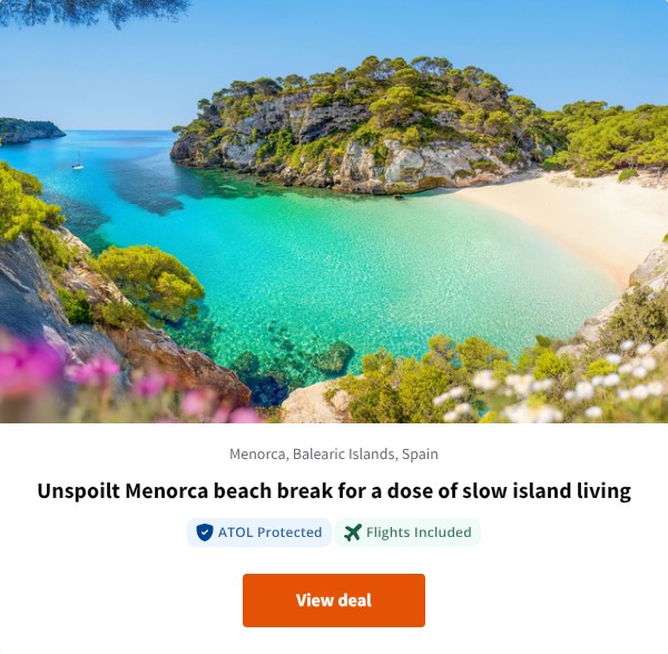 Unspoilt Menorca beach break for a dose of slow island living