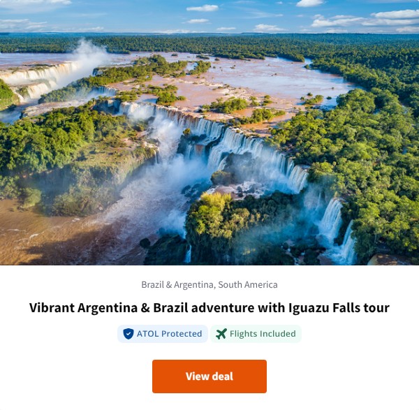 Vibrant Argentina & Brazil adventure with Iguazu Falls tour