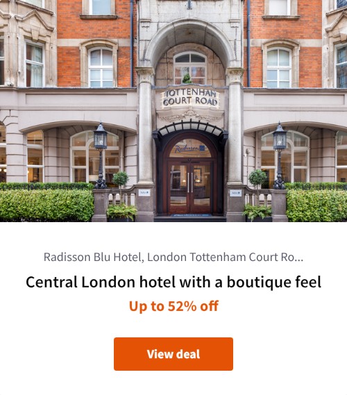 Central London hotel with a boutique feel