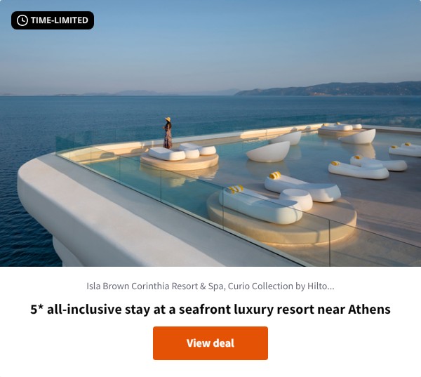 5* all-inclusive stay at a seafront luxury resort near Athens