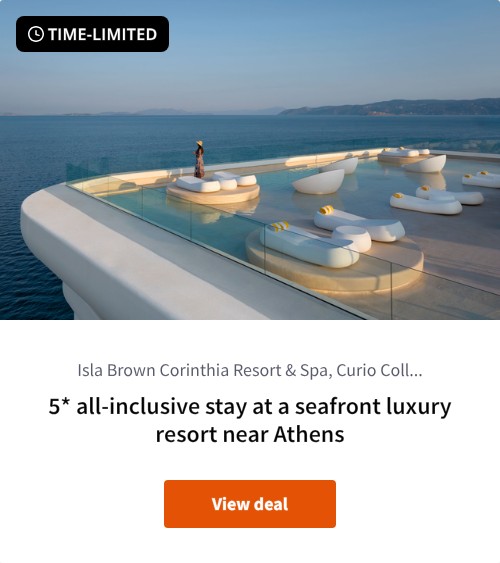5* all-inclusive stay at a seafront luxury resort near Athens