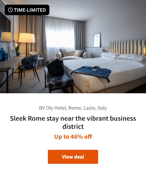 Sleek Rome stay near the vibrant business district