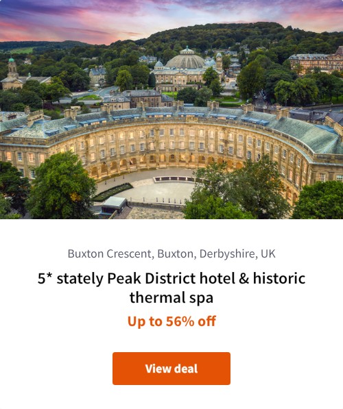 5* stately Peak District hotel &amp; historic thermal spa