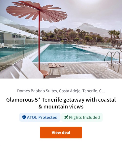 Glamorous 5* Tenerife getaway with coastal &amp; mountain views
