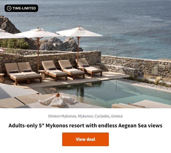 Adults-only 5* Mykonos resort with endless Aegean Sea views