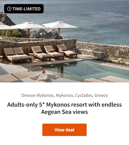 Adults-only 5* Mykonos resort with endless Aegean Sea views