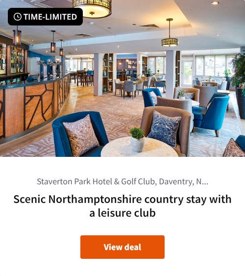 Scenic Northamptonshire country stay with a leisure club